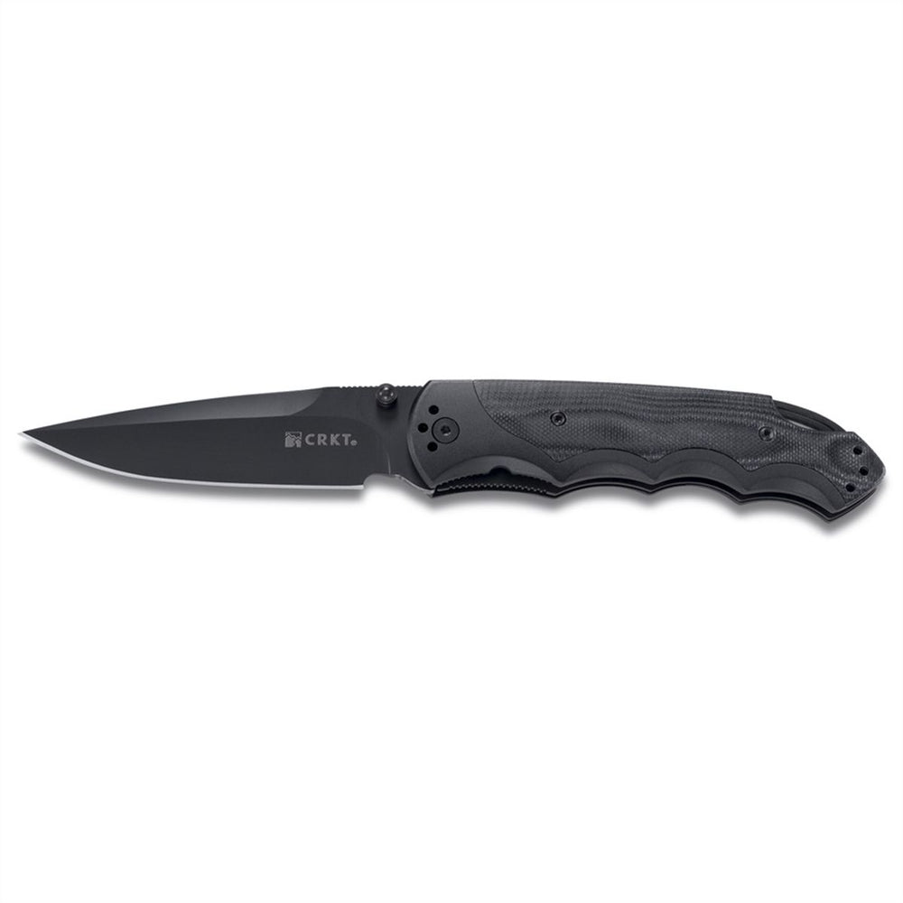 Columbia River Knife FIRE SPARK Black Blade Tactical Knife Designed by Matthew Lerch