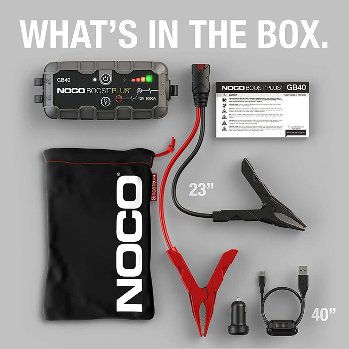 NOCO GB40 1000 Amp 12-Volt UltraSafe Lithium Jump Starter Box