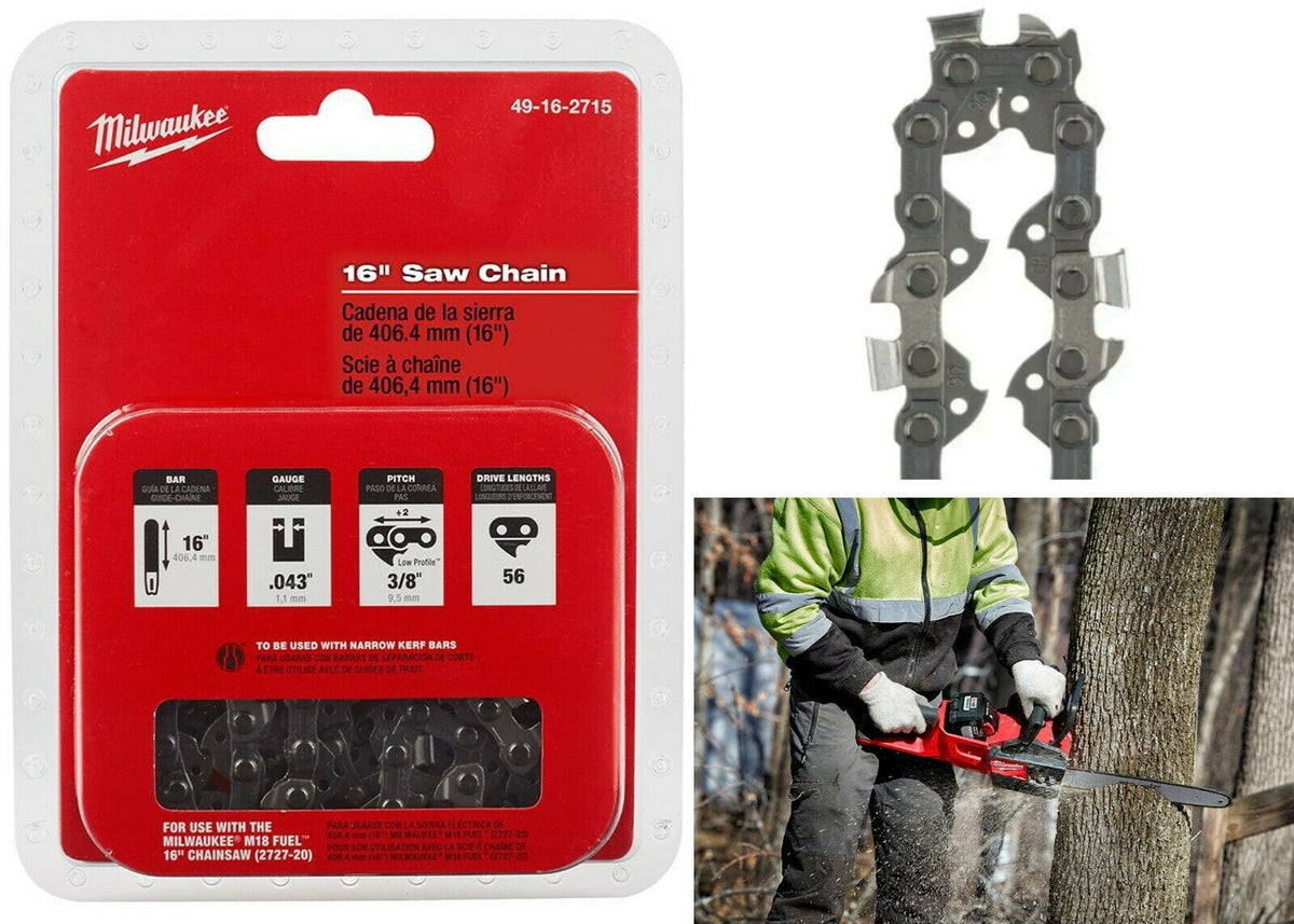 Milwaukee 16 in. Saw Chain for Chainsaw — Cam Tools